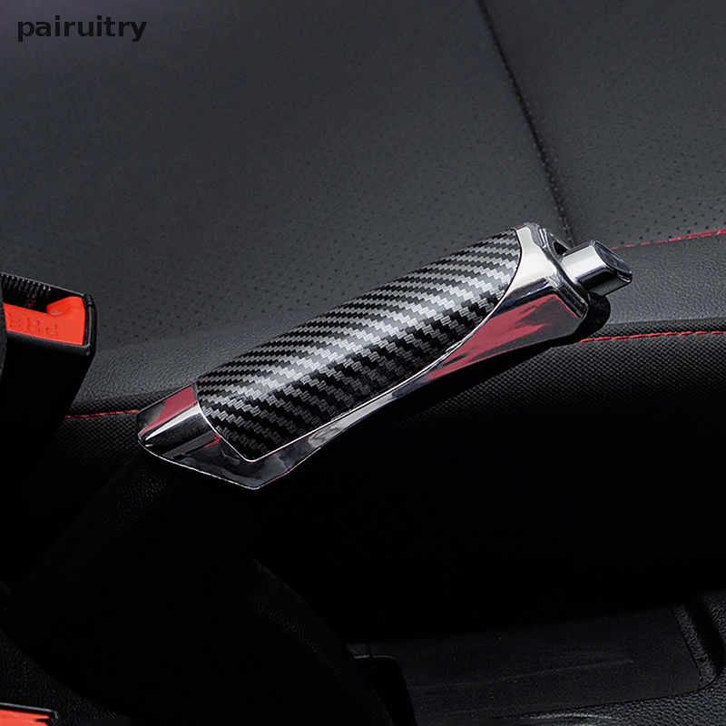 Prt Universal Stylish Rem Tangan Mobil Carbon Fiber Protector Cover Interior Decor PRT