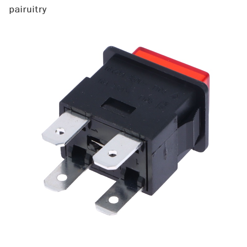 Prt 16A 4pin Dikunci Tombol Tekan Rocker Switch Listrik Dengan Lampu LED Merah Pemanas Saklar Sentuh 250V PS-23-16 PRT