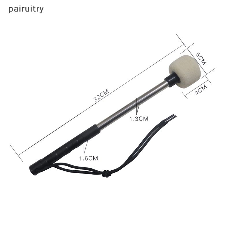 Prt 1Pcs Bass Drum Palu Felt Head Perkusi Palu Timpani Stik Dengan Gagang Stainless Steel PRT