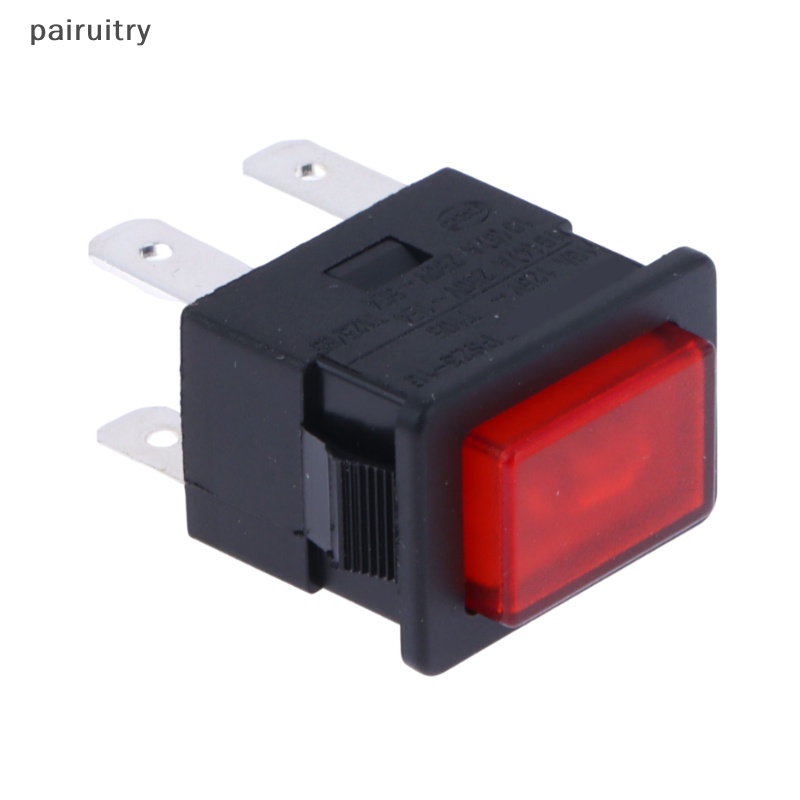 Prt 16A 4pin Dikunci Tombol Tekan Rocker Switch Listrik Dengan Lampu LED Merah Pemanas Saklar Sentuh 250V PS-23-16 PRT