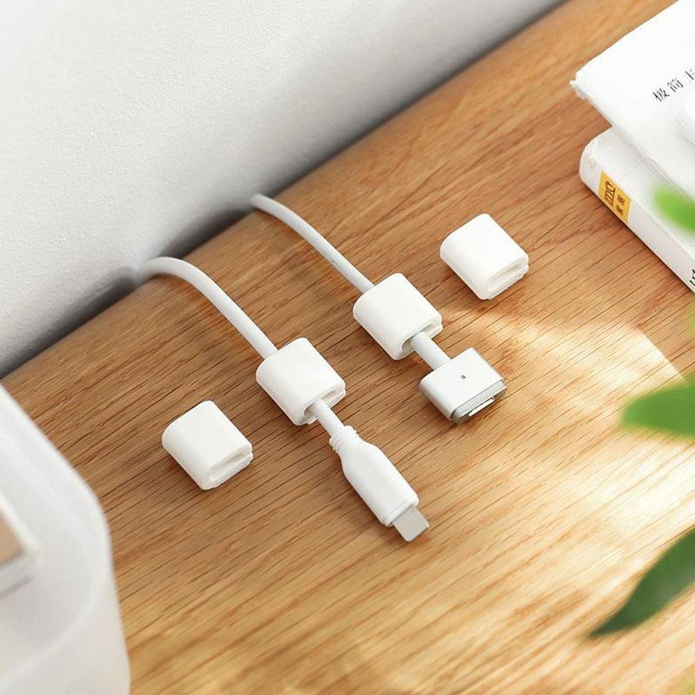 Populer 8pcs Penjepit Kabel Tetap Penjepit Kawat Rumah Tangga Klip Kawat Desktop Manajer Kabel