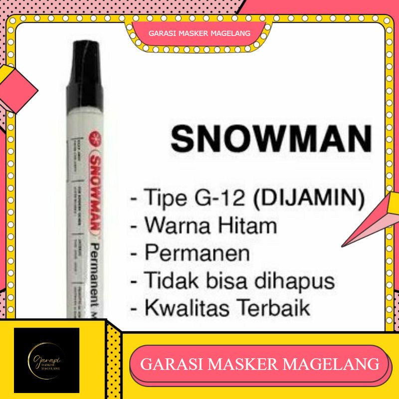 

SPIDOL SNOWMAN PERMANENT MARKER G-12