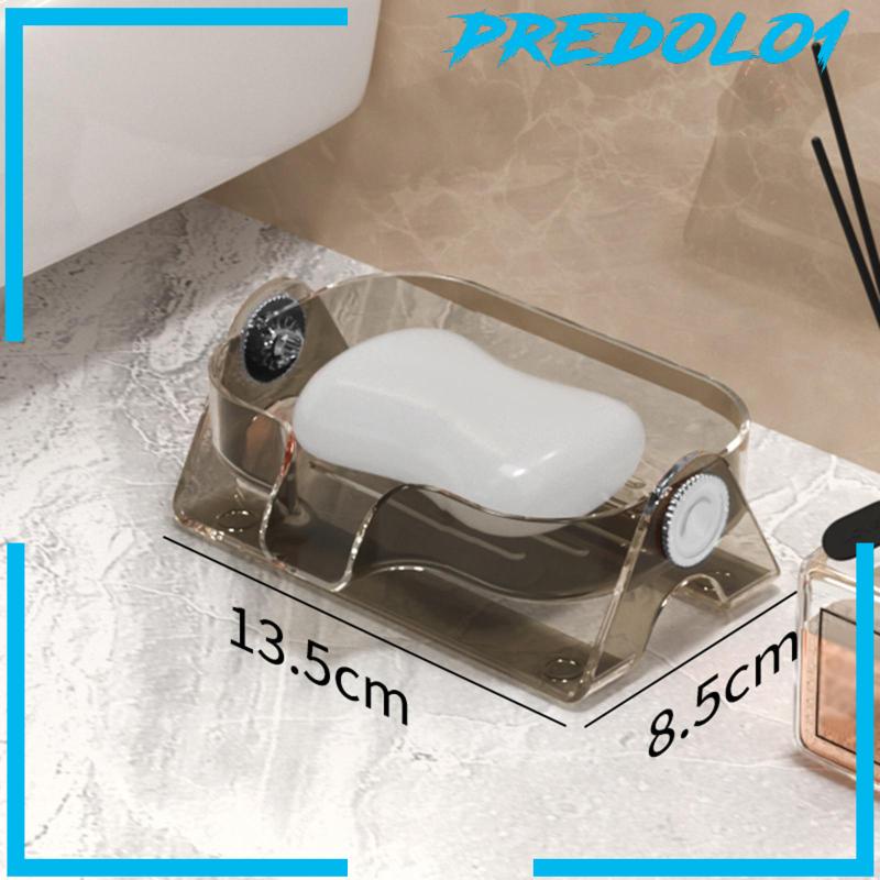 [Predolo1] Self Draining Soap Dish Waterfall Nampan Sabun Untuk Shower Wastafel Dapur Kamar Mandi