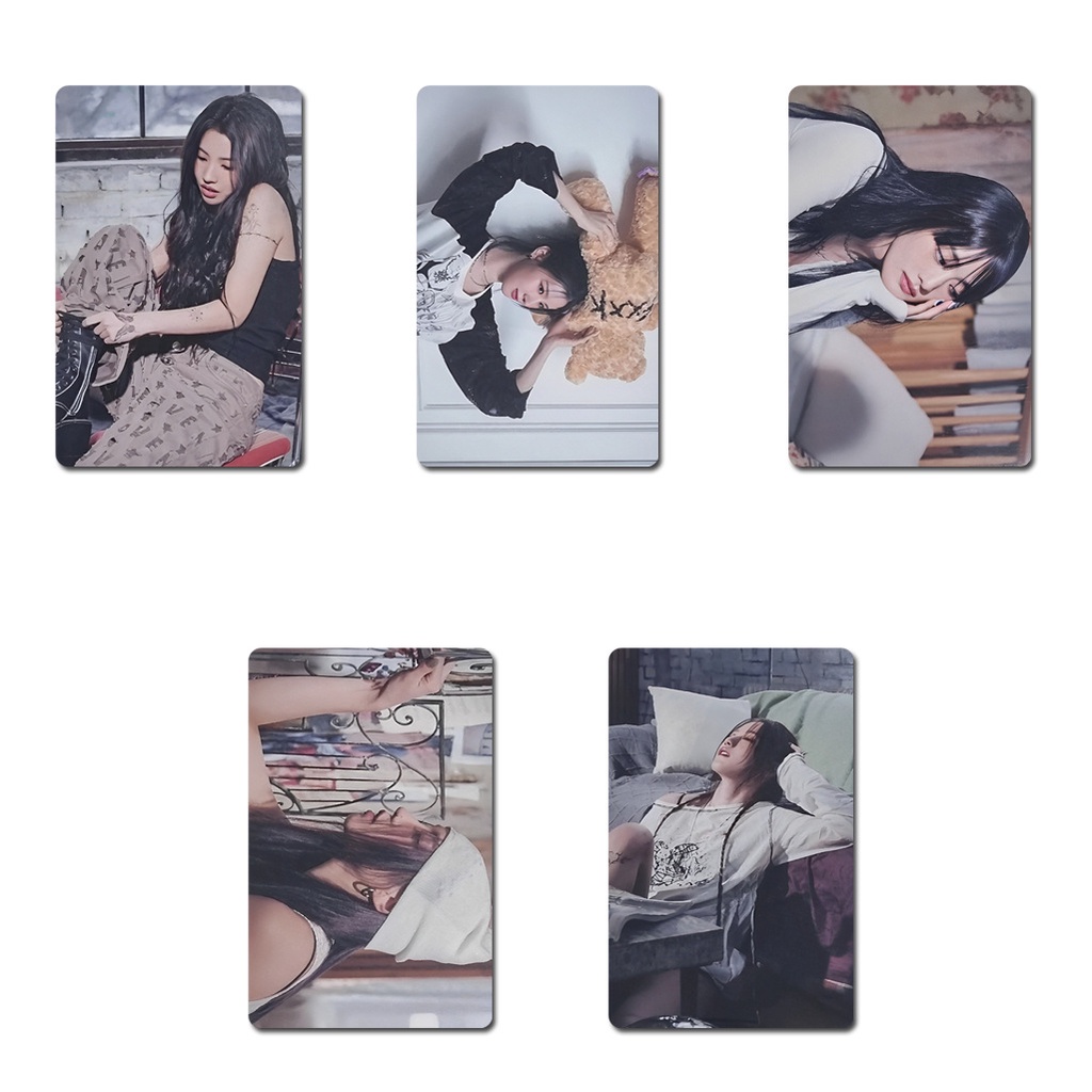 5pcs/set (G) I-DLE Album Photocards I FEEL Lomo Kartu GIDLE QUEENCARD Kpop Postcards Speciall Collection