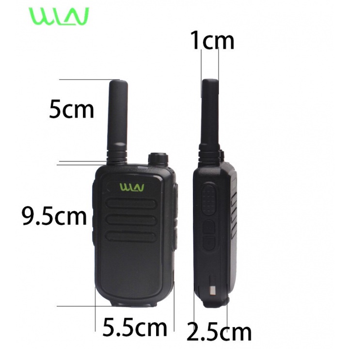 B12 HT Walkie Talkie WLN KD-C10U 16 Ch UHF 400 - 470MHz - isi 2 pcs