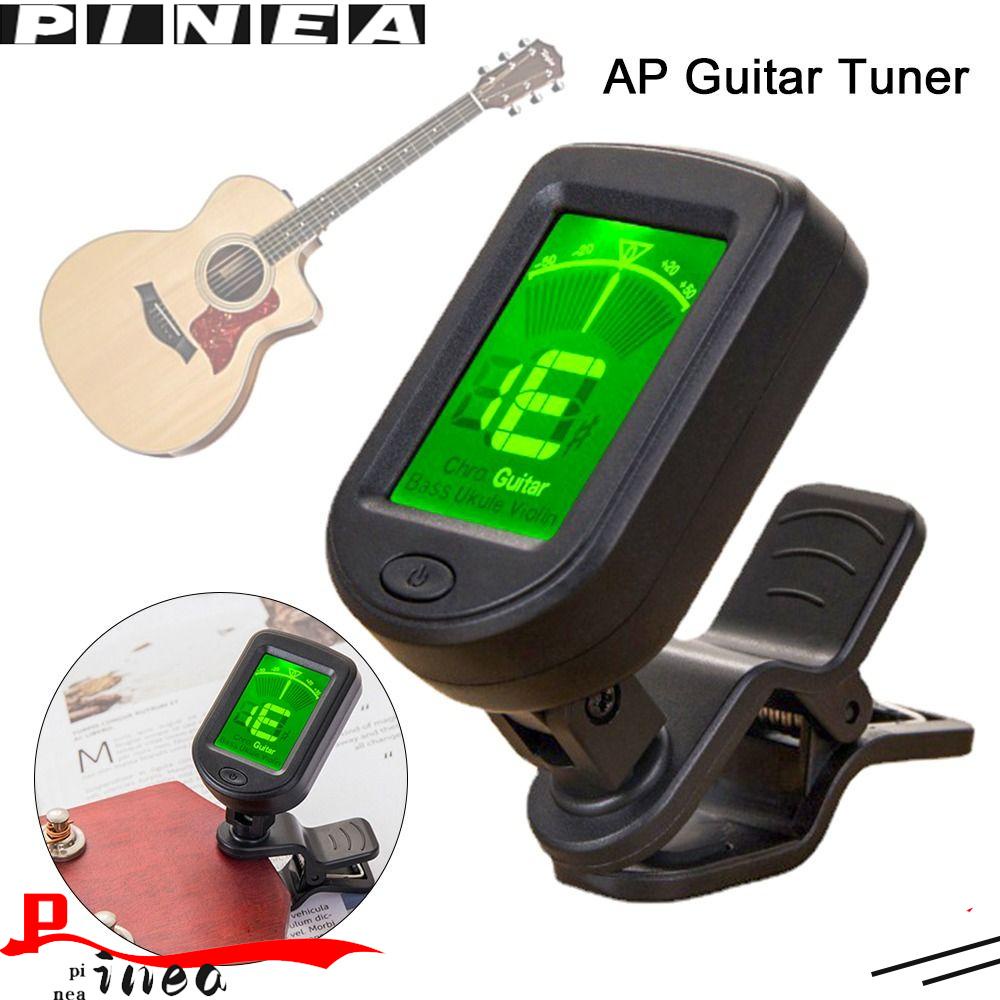 Nanas Digital Chromatic Entertainment Tuner Aksesori Suku Cadang Gitar Tuner Elektrik