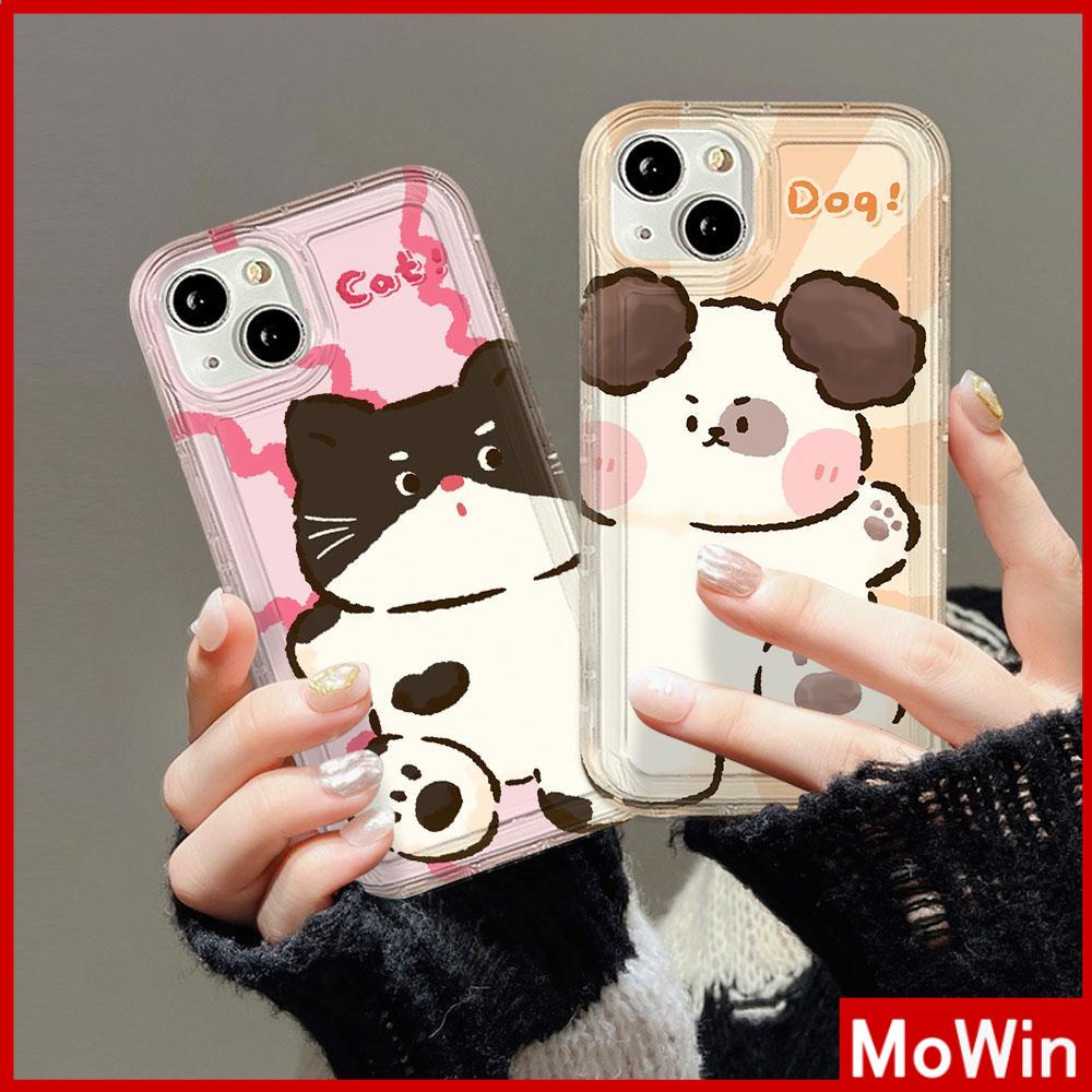 Case iPhone 14 Pro Max iPhone Case Bening Case TPU Soft Case Kantong Udara Tahan Guncangan Perlindungan Kamera Kucing Lucu Anak Anjing untuk iPhone 13 Pro Max iPhone 12 Pro Max 11 8Plus 7Plus 6Plus XR X MAX