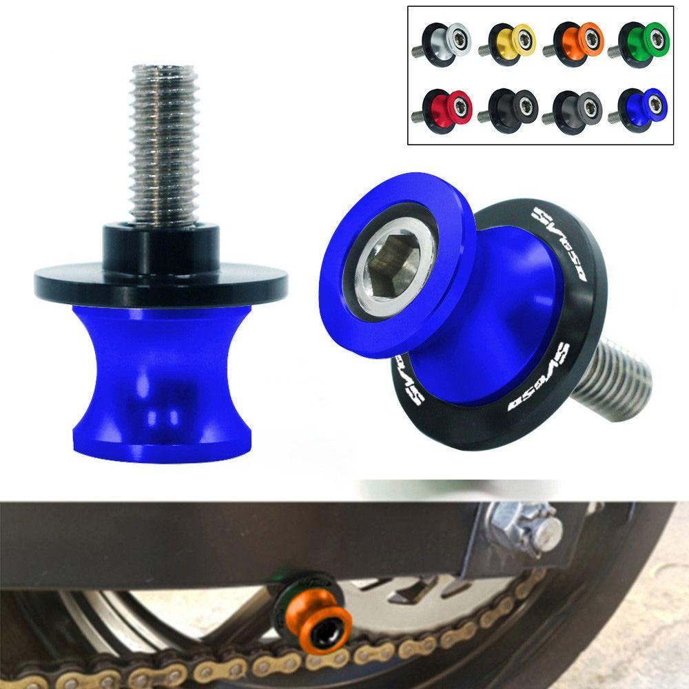 Lanfy Motor Swingarm Spools Slider Dimodifikasi Untuk Suzuki Aksesori Motor Paduan Aluminium Sekrup Swing Arm Protector Motor Sliders Screw