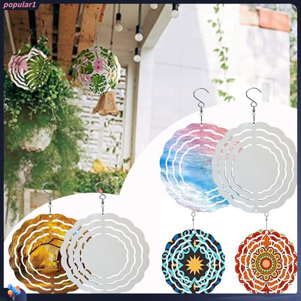 Populer Sublimasi Lonceng Angin Kerajinan Halaman Taman Yard Spinner Home Decor Hiasan Gantung Hanging Wind