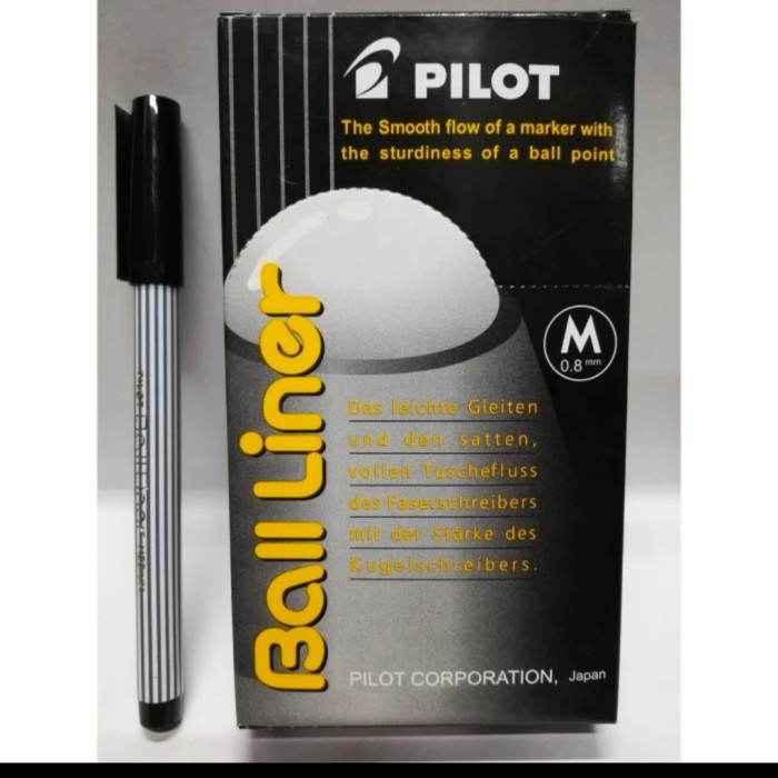 

PULPEN PILOT BALLINER 1 LUSIN 12 PCS HARGA PROMO!!! - Hitam
