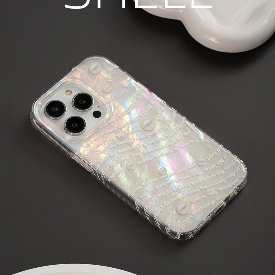 Ins Gaya Shell Cocok Untuk iPhone 14 Pro Max Casing Ponsel iPhone Dua Lapis Pola Dicetak Kompatibel Dengan Iphone13 13pro 13prm iPhone 11 11pro 14plus 12Pro Max Shockproof TPU Phone Case