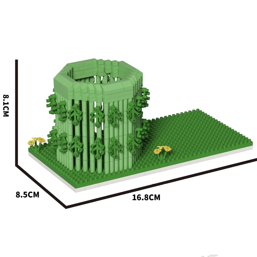 Kompatibel Dengan Negara Lego Trendi Bambu Panda Pen Holder Ornamen Blok Bangunan Partikel Edukasi