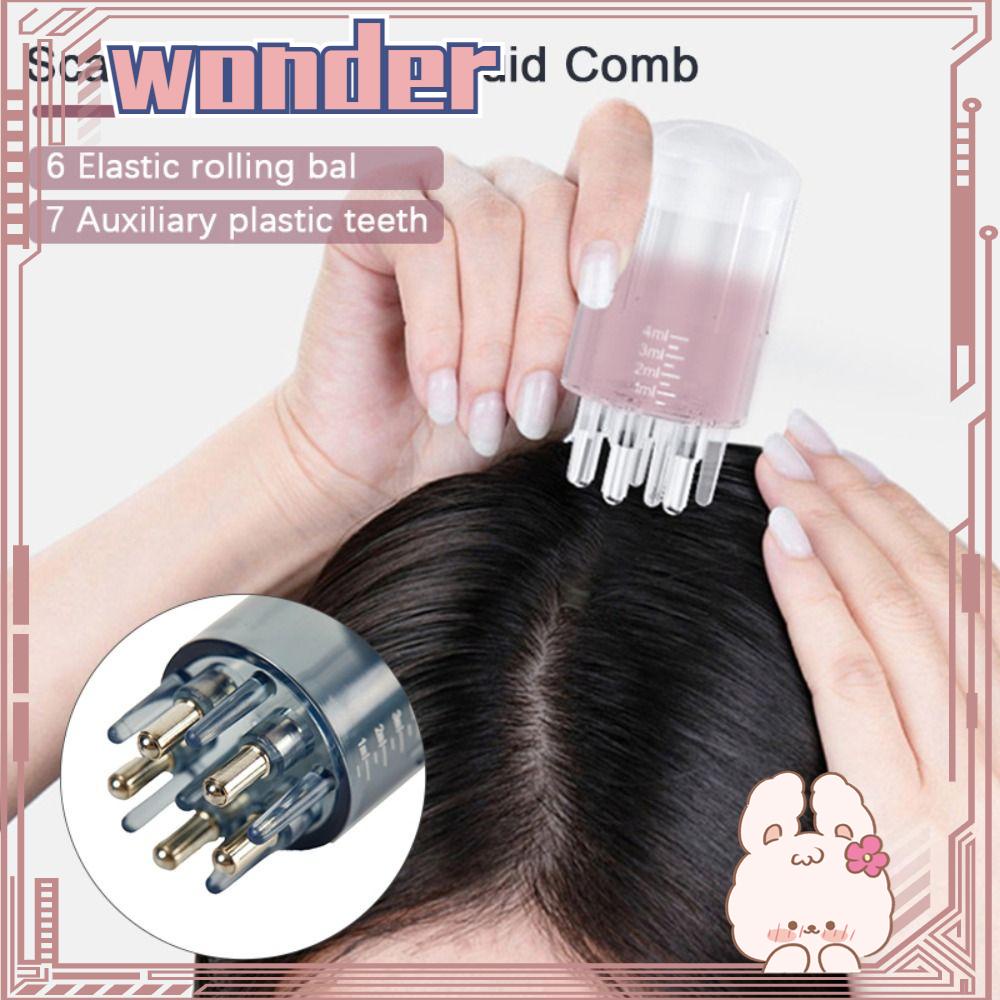 Wonder Scalp Aplicator Liquid Comb Mudah Digunakan Sikat Cairan Kepala Untuk Minyak Esensial Perawatan Rambut Essential Oil Liquid Guiding Massager Comb