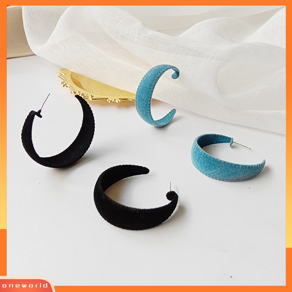 [WOD] Wanita Musim Dingin Jatuh Vintage Hoop Earrings Ear Studs Hadiah Untuk Pesta Banquet Club