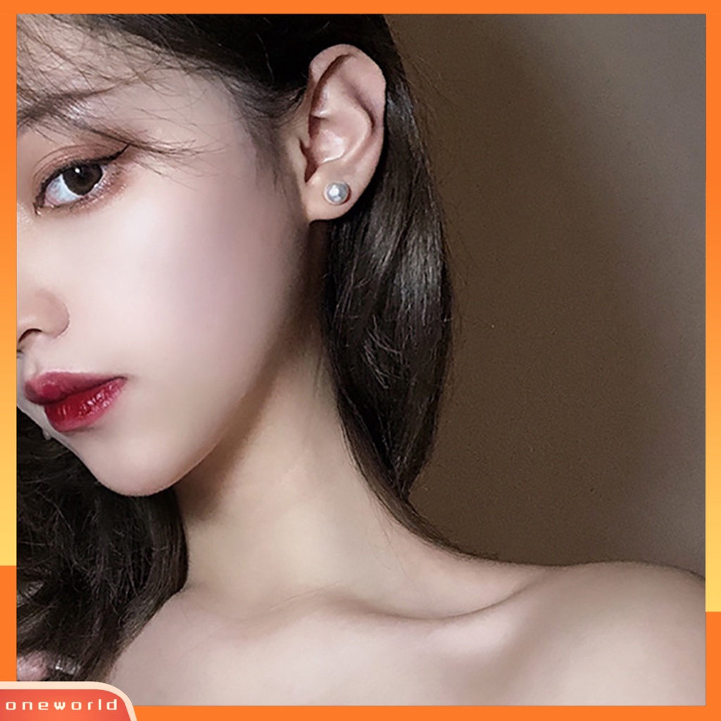 [WOD] 1pasang Anting Drop Earrings Rumbai Mutiara Bintang Asimetris Berkilau Anti Alergi Hias Untuk Perjamuan