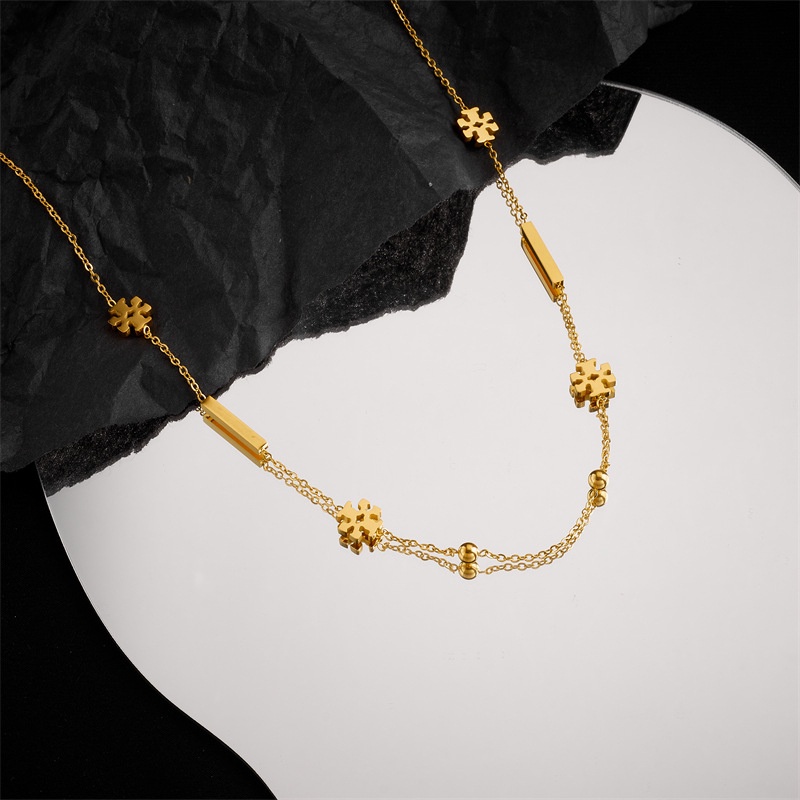 Kalung bunga TR titanium stainless steel 316L import harga grosir bisa cod 100% realpic dan boleh retur