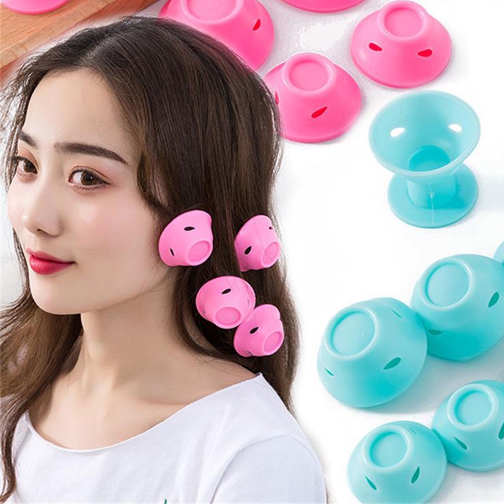 10pcs Silikon Lembut Pengeriting Rambut Wanita Gadis Ada Panas Memutar Rambut Curling Styling Tools