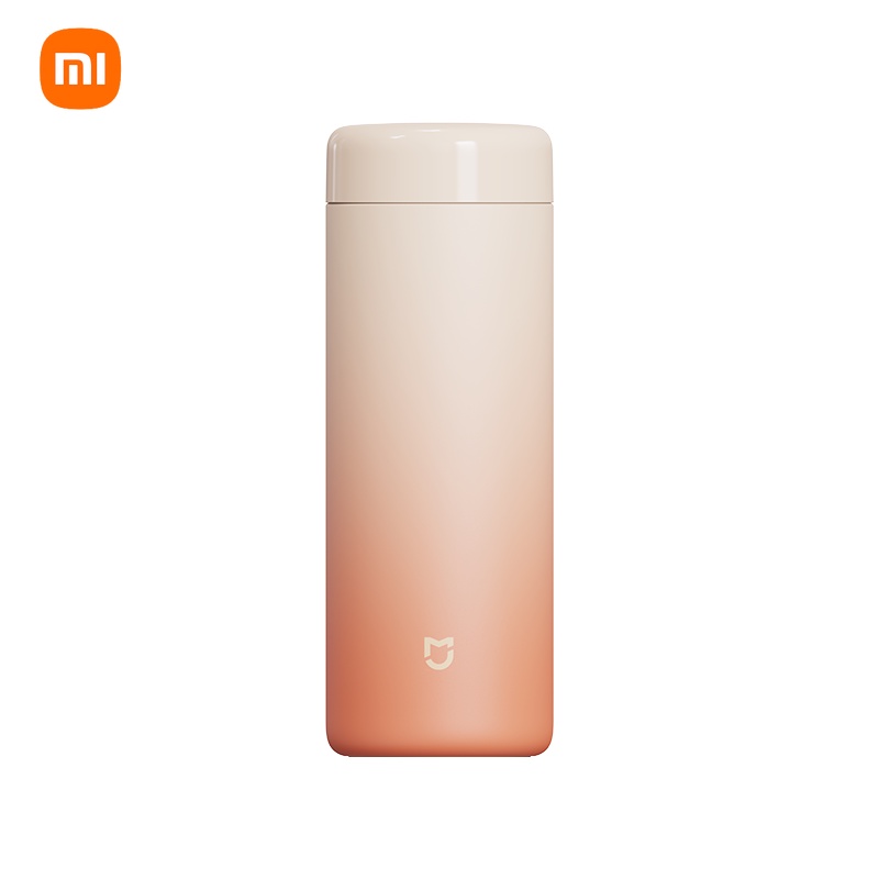 Xiaomi Mijia Vacuum Cup Pocket Edition Snow Mountain Sunset Gradient Color Termos Cangkir316 Rotating Liner Terbalik Tanpa Bocor