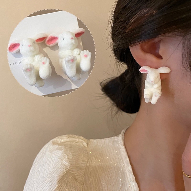 Kucing Lucu Daisy Stud Earrings Untuk Wanita Manis Mini Enamel Asimetris Anting-Anting Gadis Ulang Tahun Pesta Perhiasan Hadiah