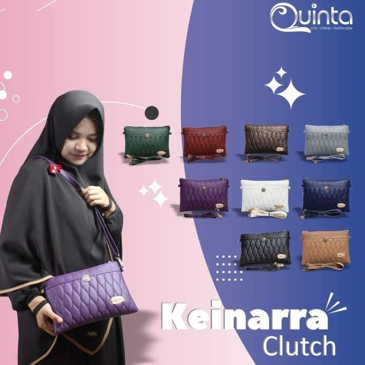 TAS SELEMPANG QUINTA KEINARRA CLUTCH || Tas Fashion wanita trendy Keinarra Clutch by Quinta