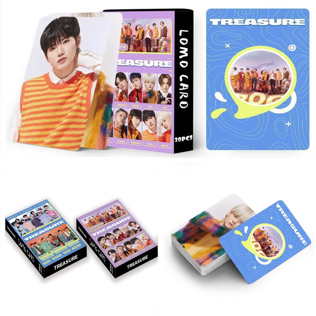 30pcs /box TREASURE Album Photocards Kartu Lomo New Kpop Postcards