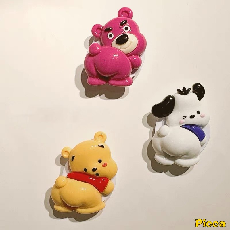 3d DIY Kartun Lucu Strawberry Bear Manyo Winnie The Pooh Bracket Phone Grip Holder Ring Universal Scalable Phone Stand Holder Korea Lovely SpongeBob Patrick Star Melody Pochacco