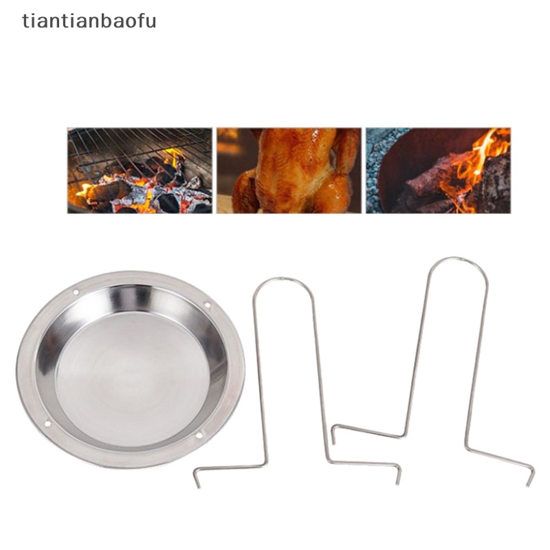 [tiantianbaofu] Anti Lengket Ayam Bebek Panggang BBQ Vertical Stand Holder Roaster Grill Barbecue Alat Dapur Butik