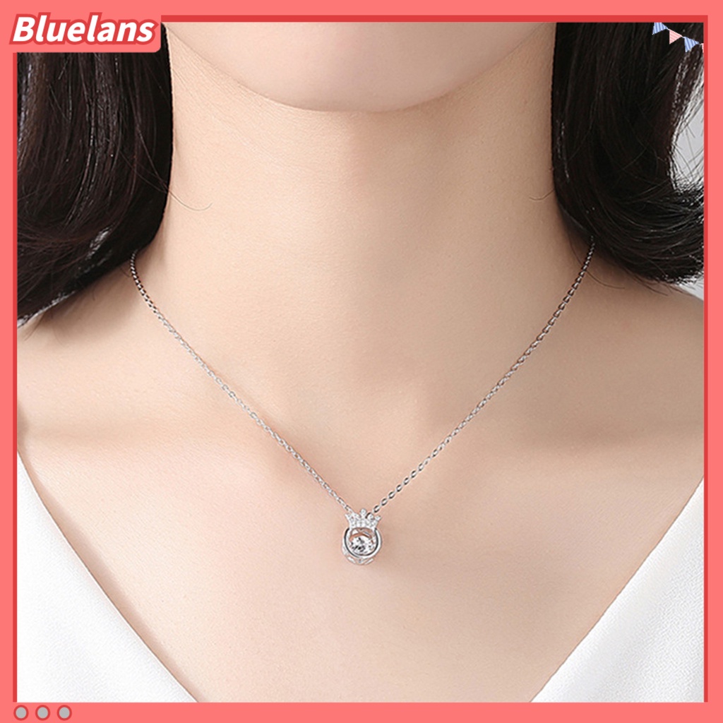 [BLS] Kalung Liontin Berkilau Trobbing Heart Copper Women Jewelry Necklace Untuk Istri