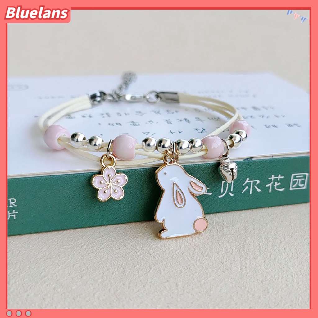 [BLS] Fashion Gelang Minimalis Indah Pengerjaan Halus Indah Menggemaskan Sehari-Hari Memakai Paduan Kartun Kelinci Kid Gelang Untuk Perempuan