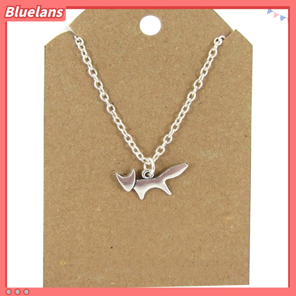 [BLS] Fashion Wanita Lari Rubah Liontin Rantai Kalung Pesta Perhiasan Hadiah Ulang Tahun