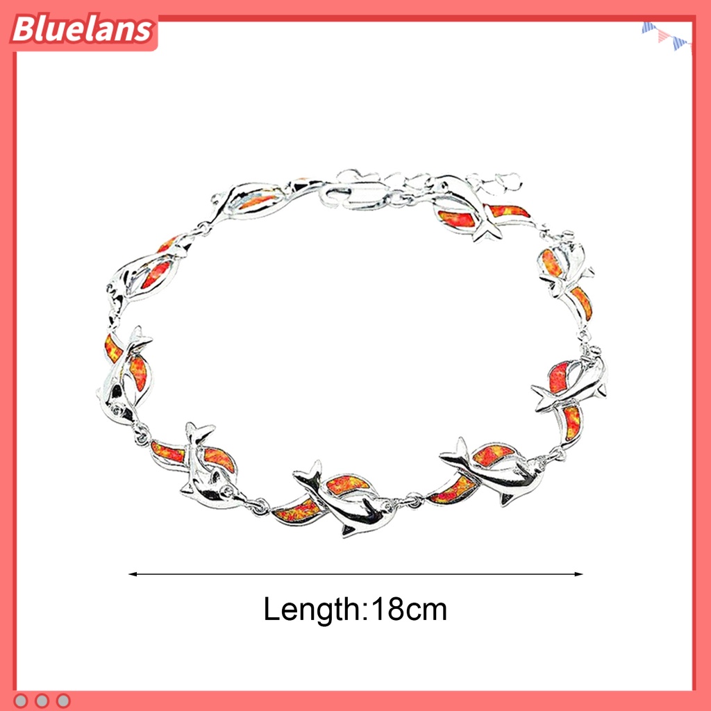 [BLS] Gelang Dolphin Charm Perhiasan Hadiah Alloy Wanita Fashion Dolphin Rantai Bracelet Untuk Pesta Perjamuan