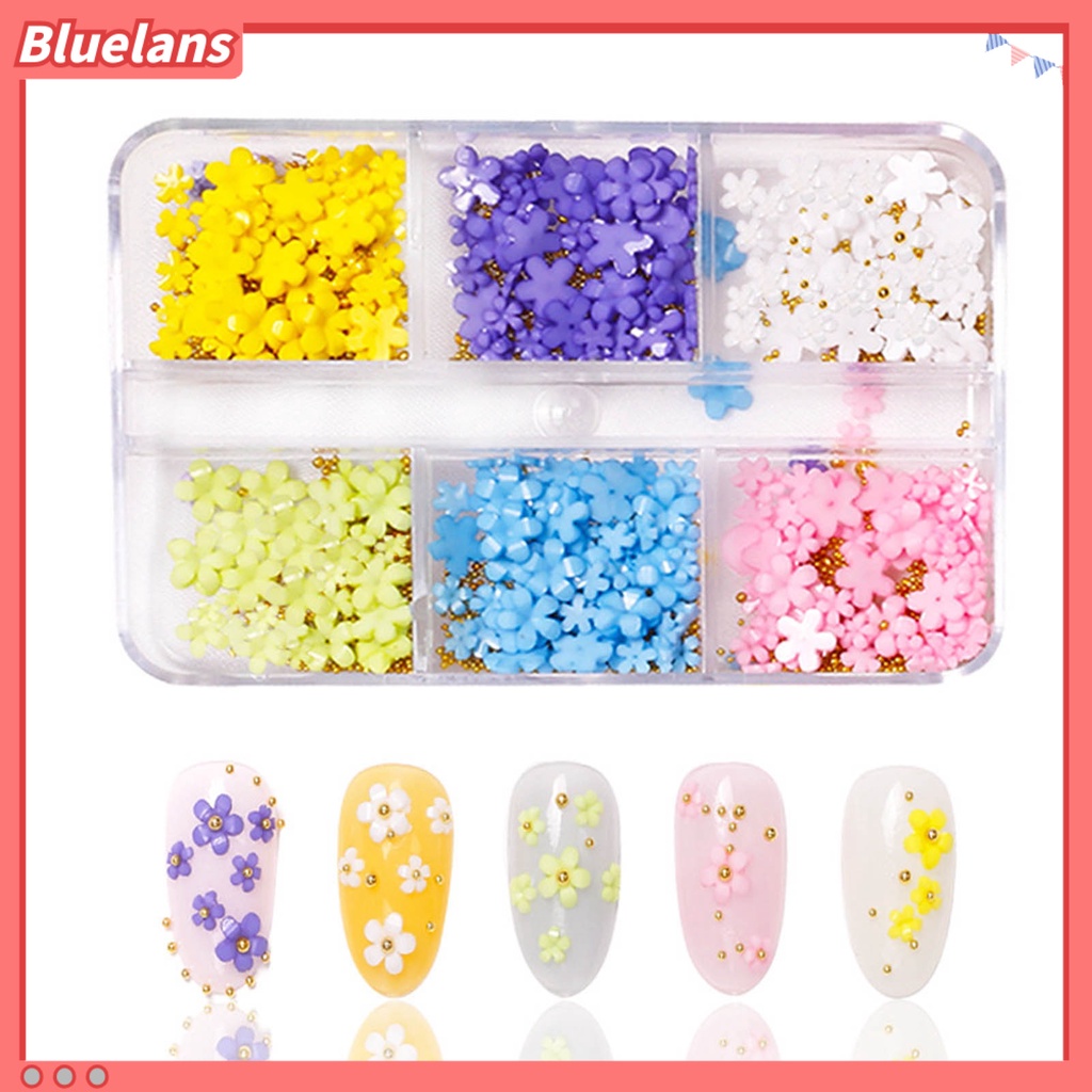 [BLM] Dekorasi Nail Art 3D Bunga DIY Nail Art Aksesoris Nail Art Charms Manicure Ornaments Untuk Desain Kuku