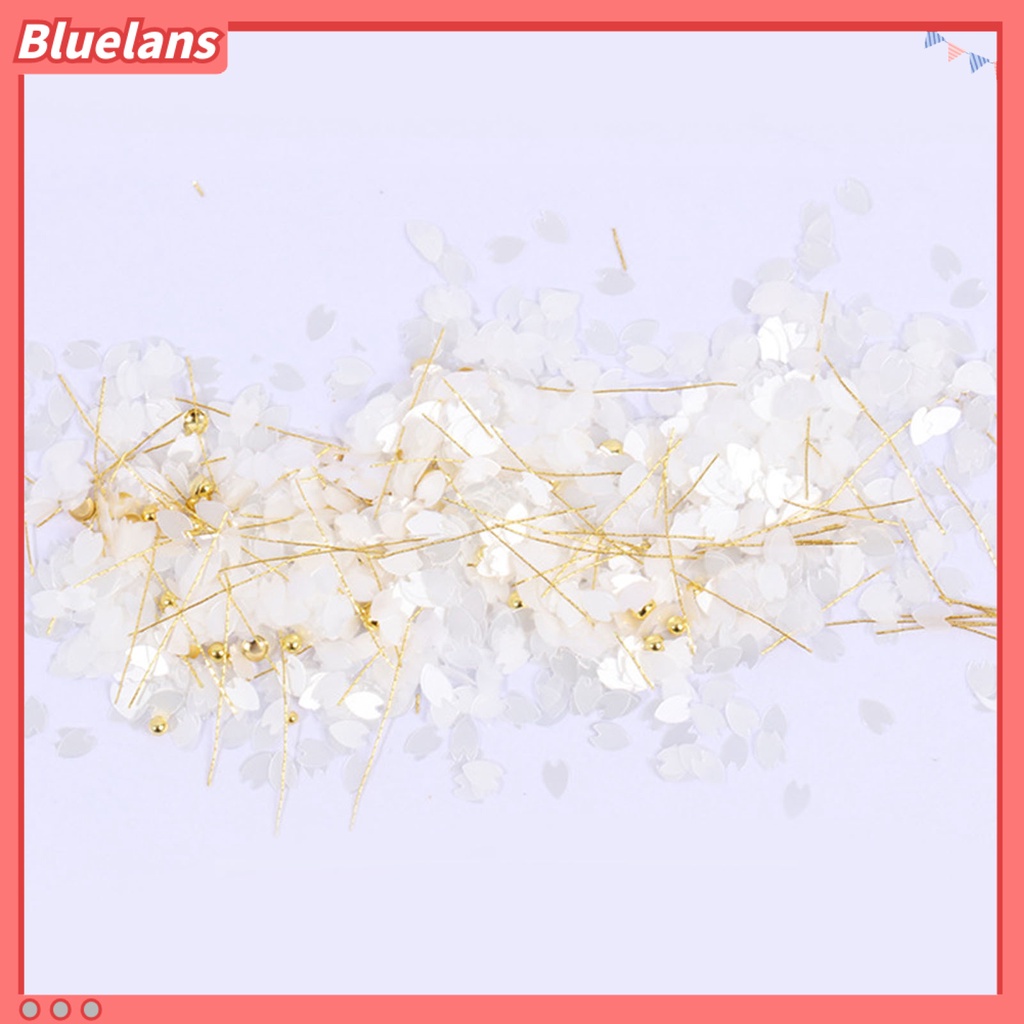 [BLM] 1kotak Payet Kuku Pola Indah Ultra-Tipis Bersinar Efek Visual Tahan Luntur PET Gaya Bunga Manicures Sequin Nail Designs Flakes Untuk Salon Kuku
