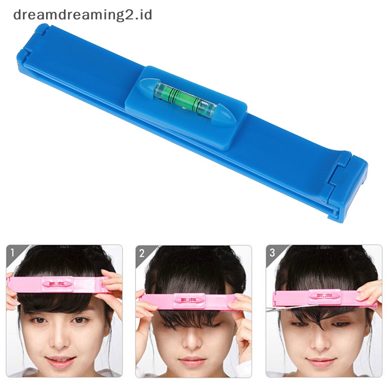 (drea) Diy Hair Trimmer Fringe Tool Clipper Comb Guide Untuk Penggaris Tingkat Bang Rambut Lucu //