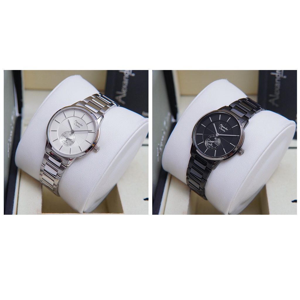 Alexandre Christie Ac 8546  Tangan Wanita Kaca Saphire Original