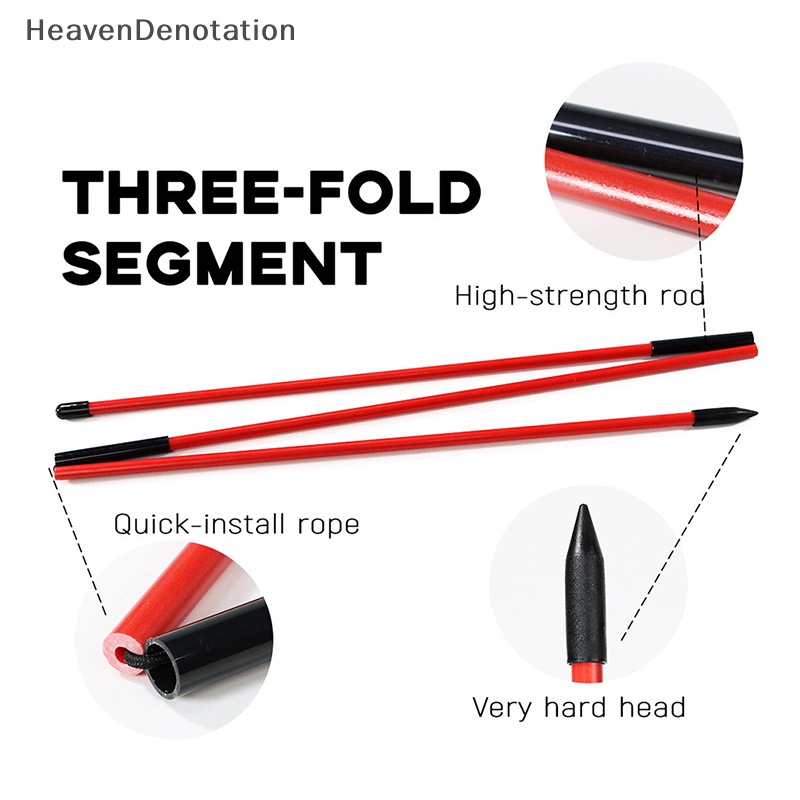 [HeavenDenotation] 2pcs Stik Indikator Arah Golf Portable Three-Fold Golf Training Sticks HDV