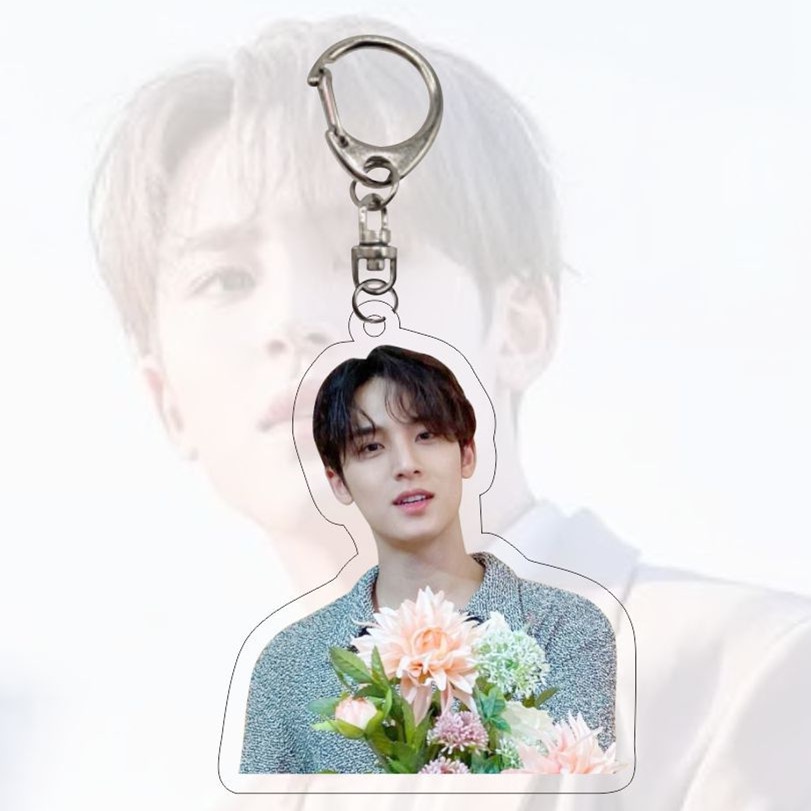 1pc SEVENTEEN Gantungan Kunci Akrilik THE8 MINGYU DK Key Ring Gantung