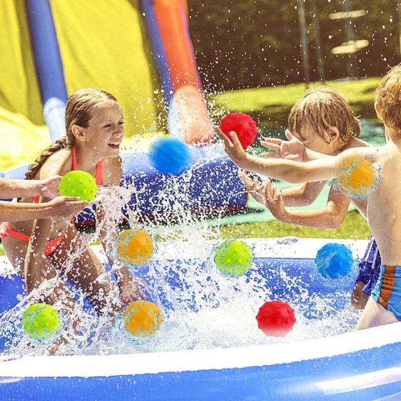 Orang Tua-Anak Interaktif Kreatif Lembut Berduri Dapat Digunakan Kembali Balon Air Musim Panas Halus Isi Cepat Percikan Bom Air Dewasa Kolam Renang Luar Ruangan Permainan Permainan Pertarungan Mainan