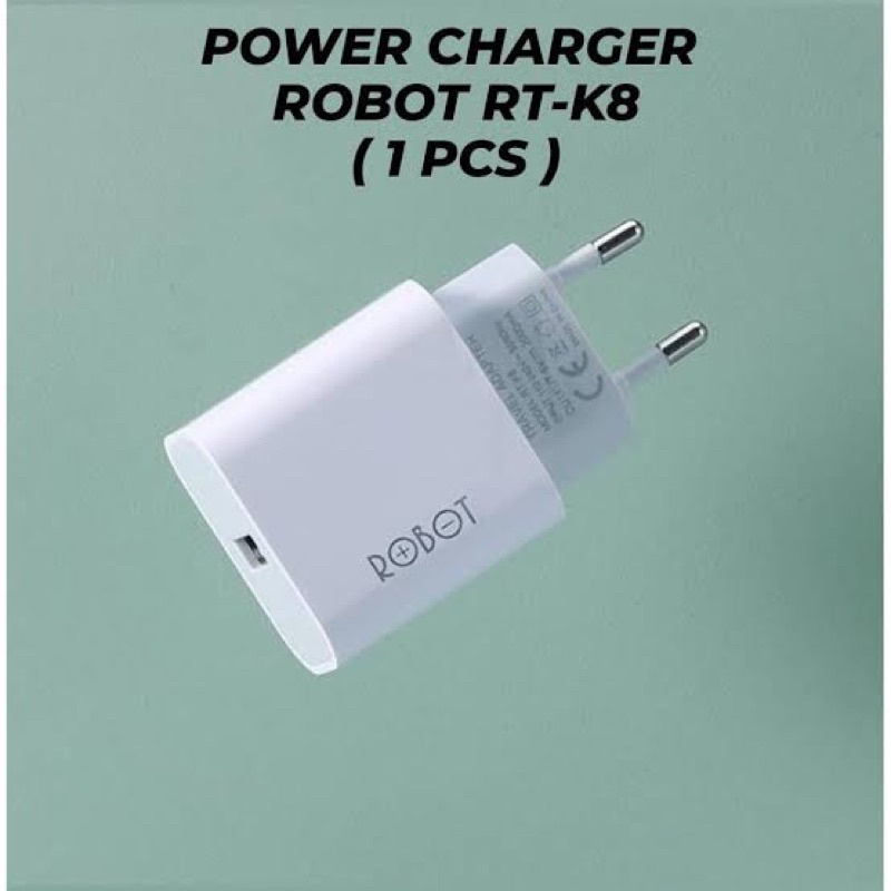 Original Robot Adapter Kepala Charger Single Port Quick Charge Multi Protection.