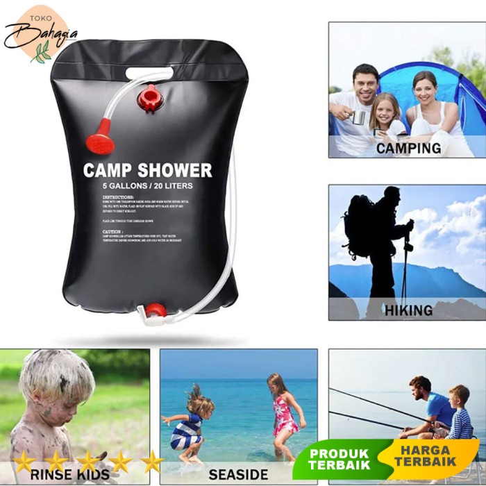 Kantong Air Shower Mandi Camp Shower Bag 20 L