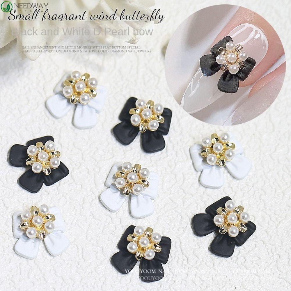 Needway Nail Art Dekorasi Mutiara 3D Mickey Kepala Rhinestones Alloy Diamond Ring Aksesoris Kuku