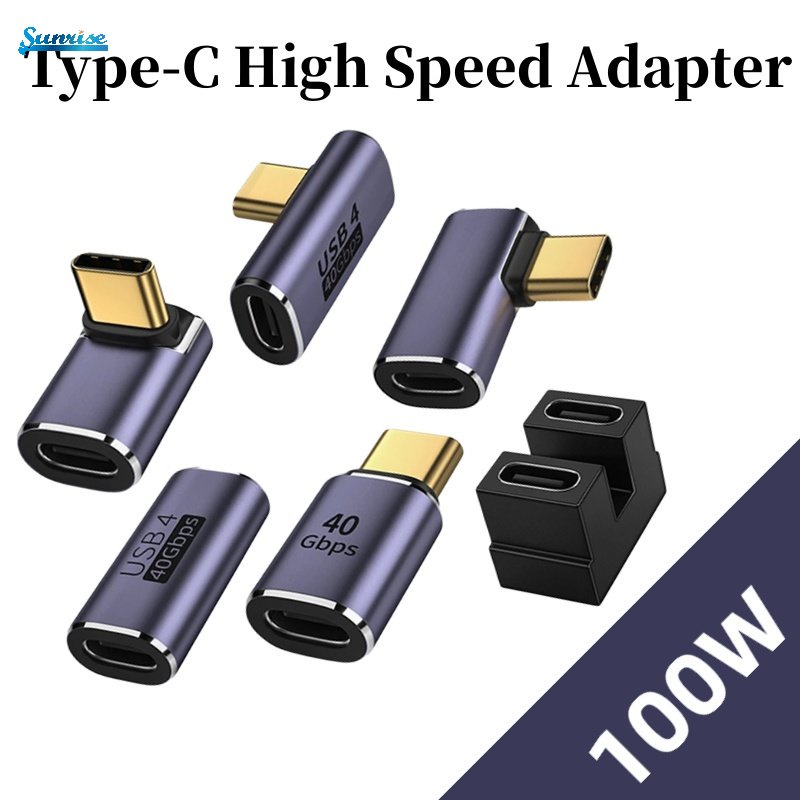 Indah Baru 40 Gbps OTG Cepat Transfer Data Tablet USB-C Pengisian Converter Druable 100 W USB 4.0 Aluminium Alloy Tipe C Adaptor