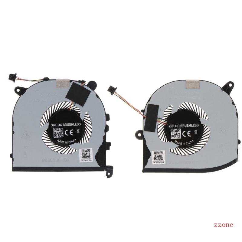 Zzz CPU GPU Fan Laptop Cooling Fan DC5V 0.5a 4-pin 4-kabel Untuk DELL XPS 15 9560 Presisi5520 Bagian Laptop Brushless Mot