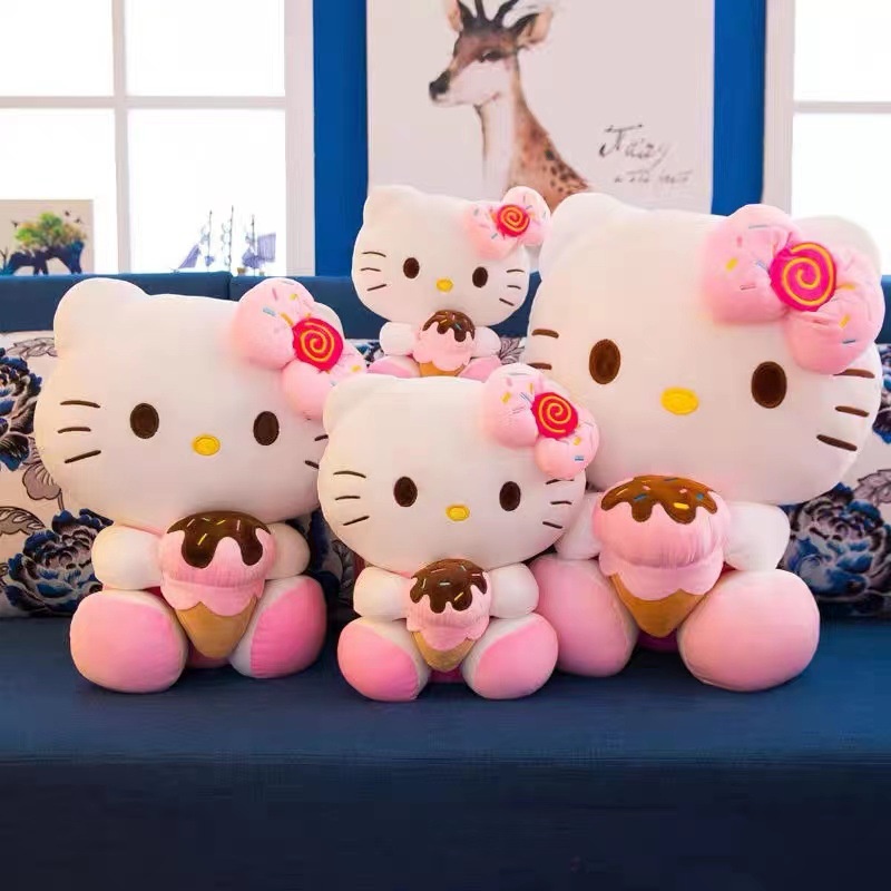 Boneka Kucing Kt Kerucut Es Krim Berkualitas Dan Tahan Lama