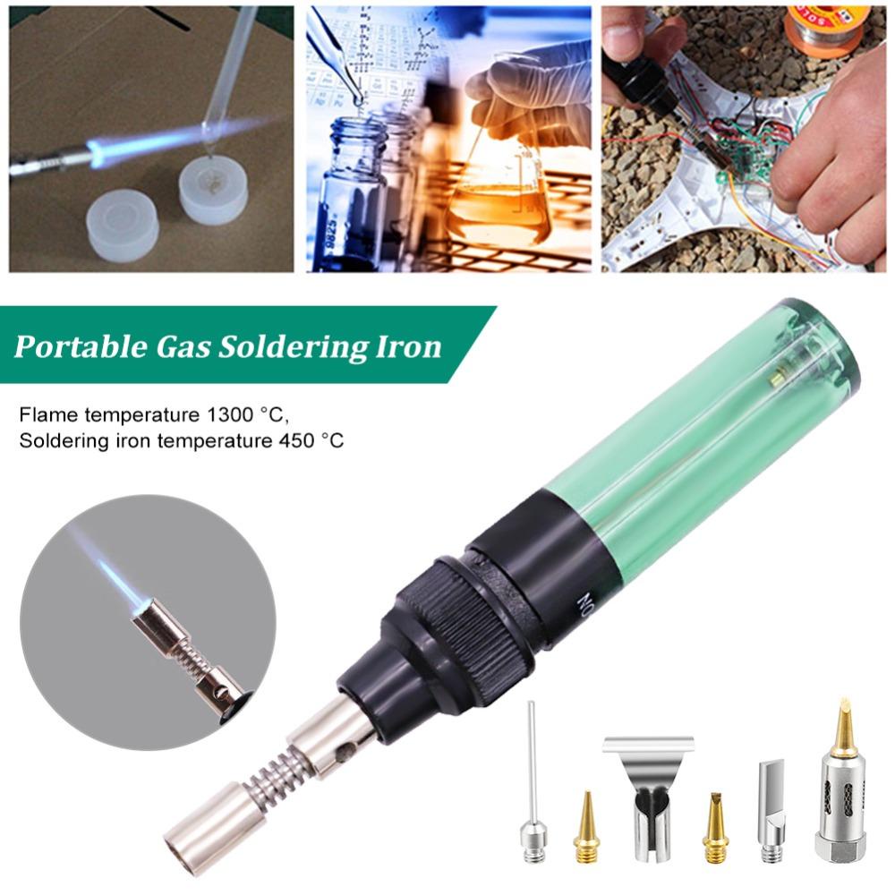 REBUY Setrika Las Portable 4in1 Cordless Heat-resistance Aksesoris Solder Kepala Besi Butane Torch Gas Welding