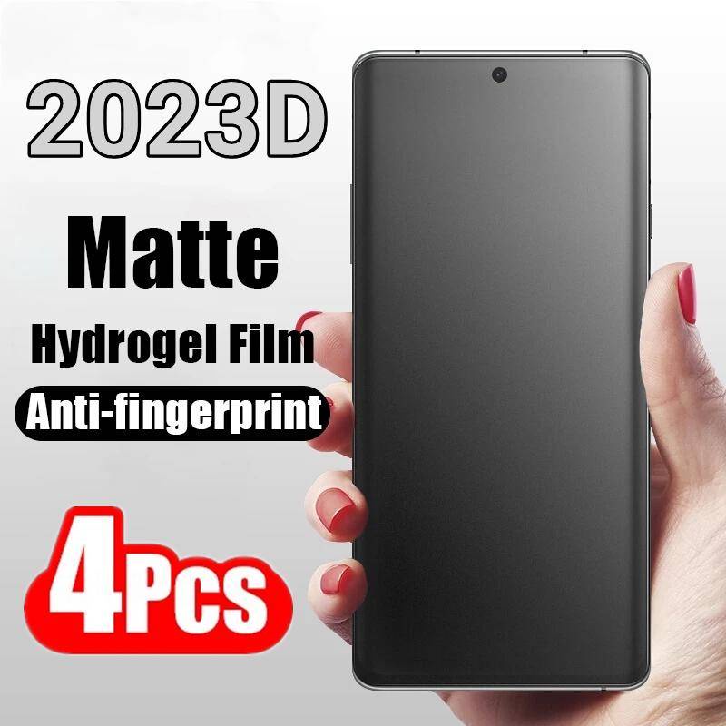 4pcs Film Hidrogel Matte Untuk Oppo Find X6 X5 X3 X2 F9 F21 F19 F11 Pro X2 X3 Neo Pelindung Layar Untuk Oppo F7 F19S F3 F1 Plus Find X5 X3 X2 Lite