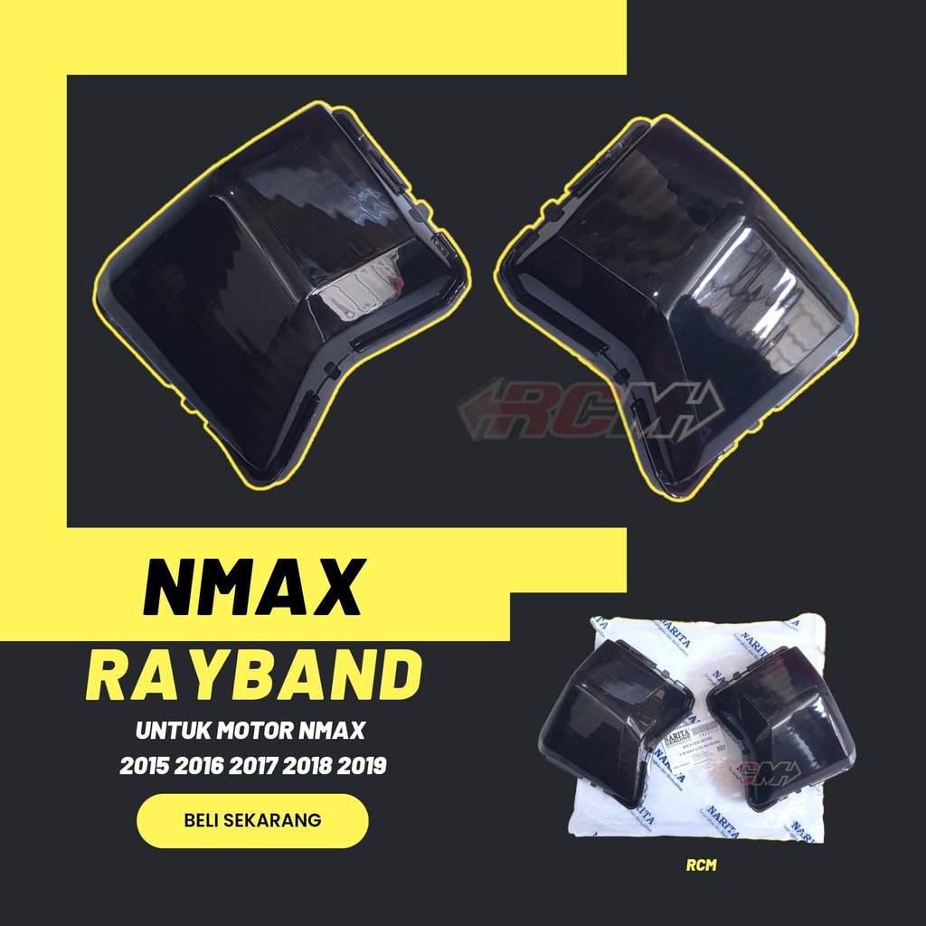 SEPASANG KANAN KIRI MICA MIKA KACA LENSA LAMPU SEN SEIN RETING RETTING RITING DEPAN STOPLAMP REM BLK BLKG N-MAX N MAX NMAX OLD LAMA 2015 2016 2017 2018 2019 WARNA HITAM GELAP SMOK SMOKE SMUK RAYBAND RIBEN RAYBAN BAHAN TEBAL ORI ORIGINAL GMA NEMO ASLI