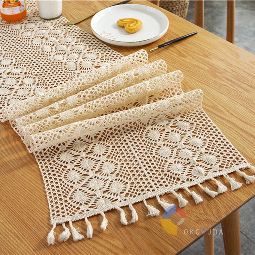 TOKOMUDA COD Table Runner / Taplak Meja Tamu / Taplak Meja Makan Minimalis 30x180cm 30x200cm