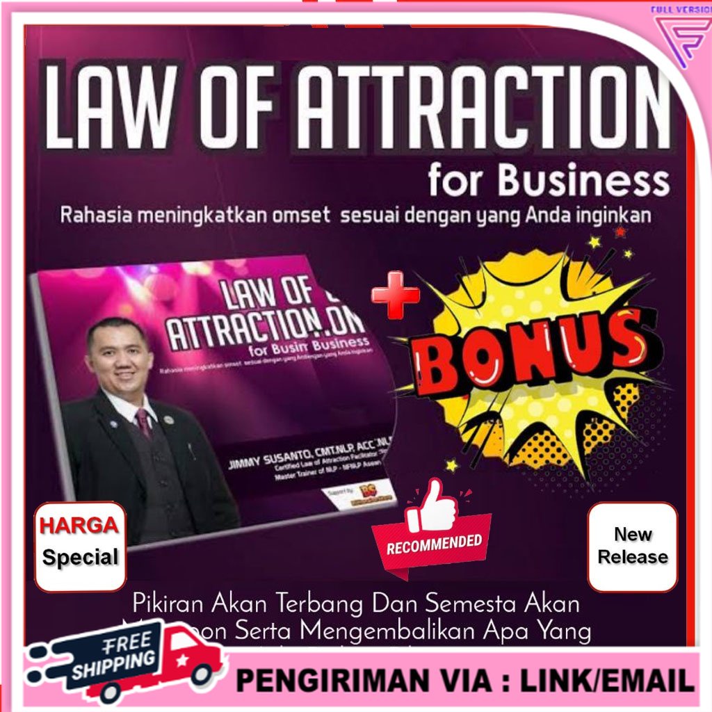

LAW OF ATTRACTION FOR BUSINESS + BONUS (bahasa Indonesia) Ready