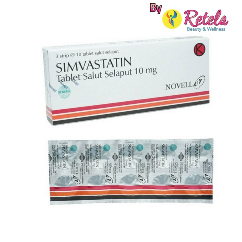 SIMVASTATIN 10MG 1 STRIP 10 TABLET